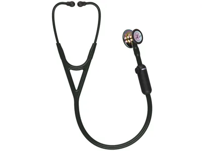 Stetoscop digital Littmann CORE - 8572 - negru - finisaj rainbow lucios