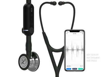 Stetoscop digital Littmann Core - 8869 - negru - finisaj oglindă