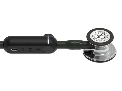 Stetoscop digital Littmann Core - 8869 - negru - finisaj oglindă