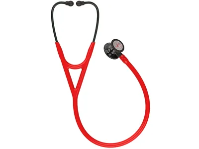 Stetoscop Littmann Cardiology IV - 6182 - roșu - finisaj negru