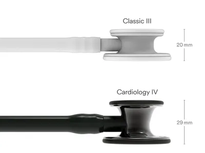 Stetoscop Littmann Cardiology IV - 6232 - negru - finisaj fumuriu cu lustru ridicat