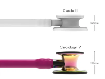 Stetoscop Littmann Cardiology IV - 6241 - raspberry - rainbow finish