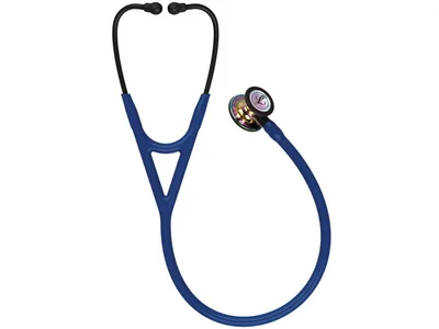 Stetoscop Littmann Cardiology IV - 6242 - albastru navy - finisaj rainbow