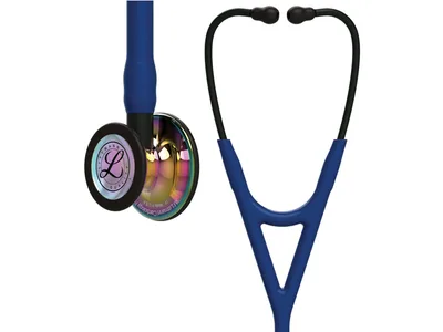 Stetoscop Littmann Cardiology IV - 6242 - albastru navy - finisaj rainbow