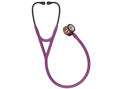 Stetos Littmann Cardiology IV - 6205 - culoare mov - finisaj rainbow - tulpină violet