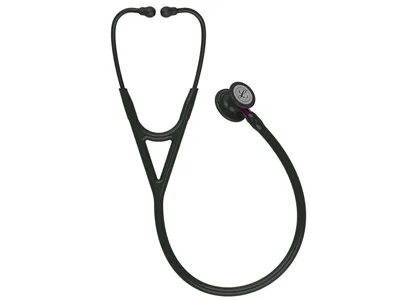 Stetoscop Littmann Cardiology IV - 6203 - negru - finisaj negru - tija violet
