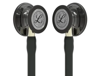 Stetoscop Littmann Cardiology IV - 6204 - negru - finisaj luciu inalt fumuriu
