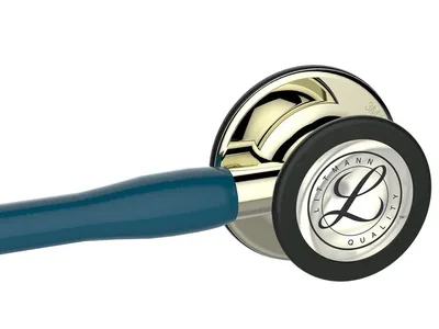 Stetoscop Littmann Cardiology IV - 6190 - caribbean blue - champagne finish