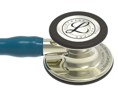 Stetoscop Littmann Cardiology IV - 6190 - caribbean blue - champagne finish