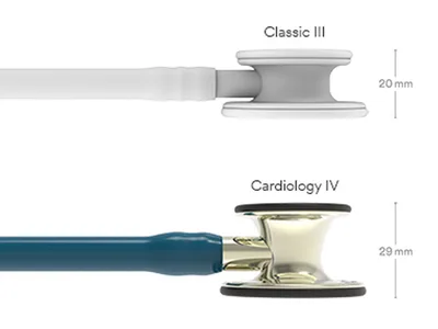 Stetoscop Littmann Cardiology IV - 6190 - caribbean blue - champagne finish