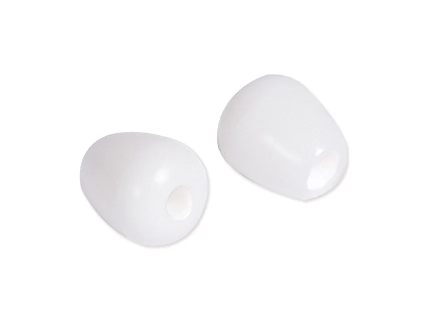 Rigid eartips screw type - alb pentru Classic/Wan/Yton