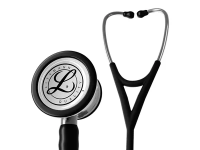 Littmann Cardiology IV - 6177C - negru - piesă de ascultare cu finisaj oglindă