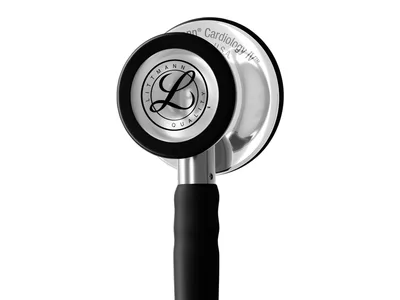 Littmann Cardiology IV - 6177C - negru - piesă de ascultare cu finisaj oglindă