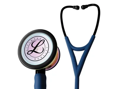 Littmann Cardiology IV - 6242C - albastru navy - piesa toracica rainbow luciu inalt