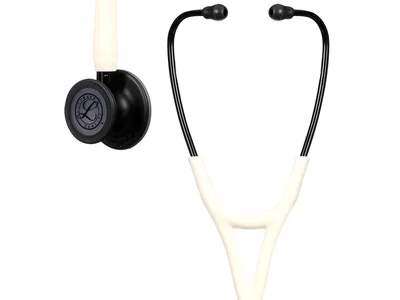Littmann Cardiology IV - 6186C - alabaster - black finish - black stem