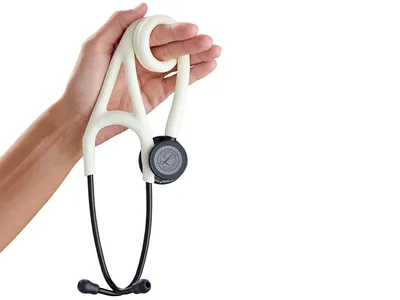 Littmann Cardiology IV - 6186C - alabaster - black finish - black stem