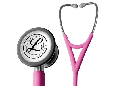 Stetoscop Littmann Cardiology IV - 6159C - roz deschis - finisaj inox