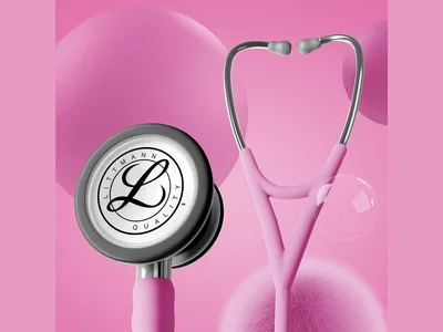 Stetoscop Littmann Cardiology IV - 6159C - roz deschis - finisaj inox