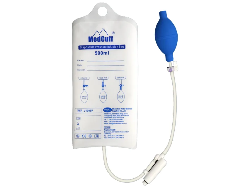 Sac de infuzie sub presiune pentru set I.V. 500 ml