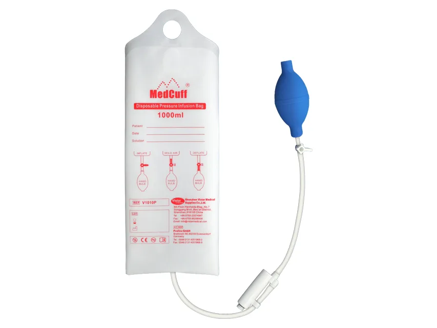 Geantă de infuzie cu presiune jetabilă pentru set I.V. 1000 ml
