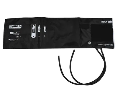 Manșetă pentru obezi + 2 tuburi vezică 62x17.5 cm - nylon negru