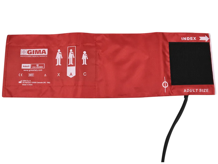 Manșetă adult + 1 tub balon 49x15 cm - nylon roșu