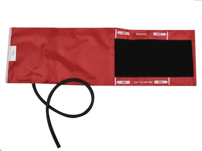 Manșetă adult + 1 tub balon 49x15 cm - nylon roșu