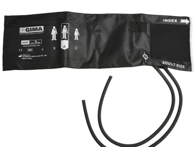Manșetă pentru adulți + 2 tuburi vezică 49x15 cm - nylon negru