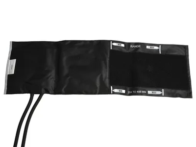 Manșetă pentru adulți + 2 tuburi vezică 49x15 cm - nylon negru