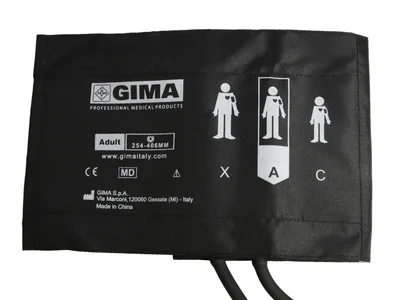 Manșetă pentru adulți + 2 tuburi vezică 49x15 cm - nylon negru