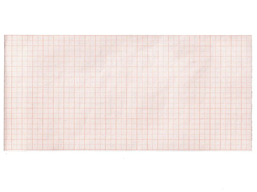 Hârtie termică ECG 112x23 mm x m role - grilă portocalie