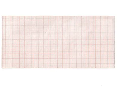 Hârtie termică ECG 112x23 mm x m role - grilă portocalie
