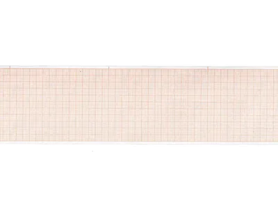 Hârtie termică ECG 60x30 mm x m rola - grilă portocalie