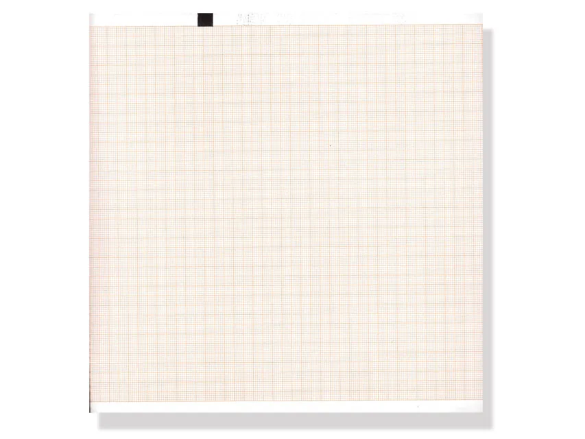 Hârtie termică ECG 210x280 mm x200s pachet - grilă portocalie