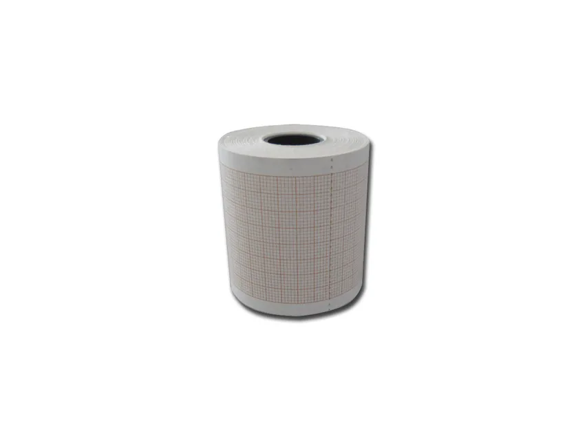 Hârtie termică ECG 50x25 mm x m role - grilă portocalie