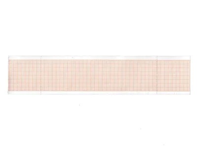 Hârtie termică ECG 50x25 mm x m role - grilă portocalie