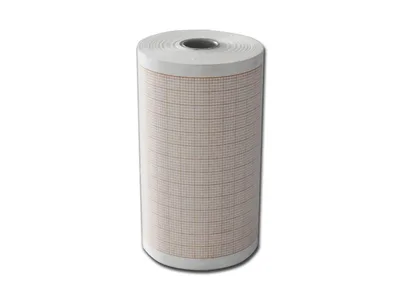 Hârtie termică ECG 80x25 mm x m rola - grilă portocalie