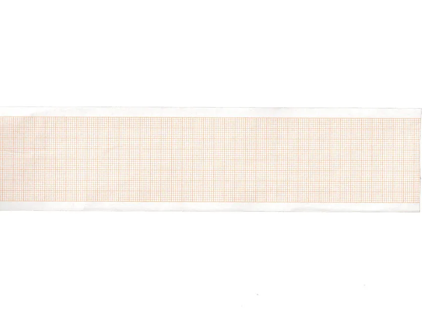 Hârtie termică ECG 50x20 mm x m role - grilă portocalie