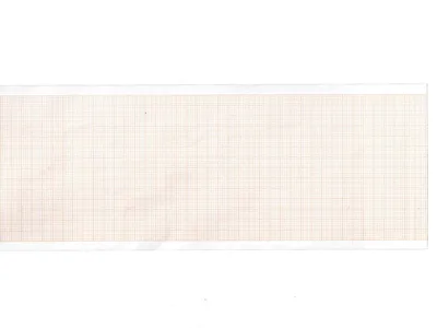 Hârtie termică ECG 80x20 mm x m rola - grilă portocalie