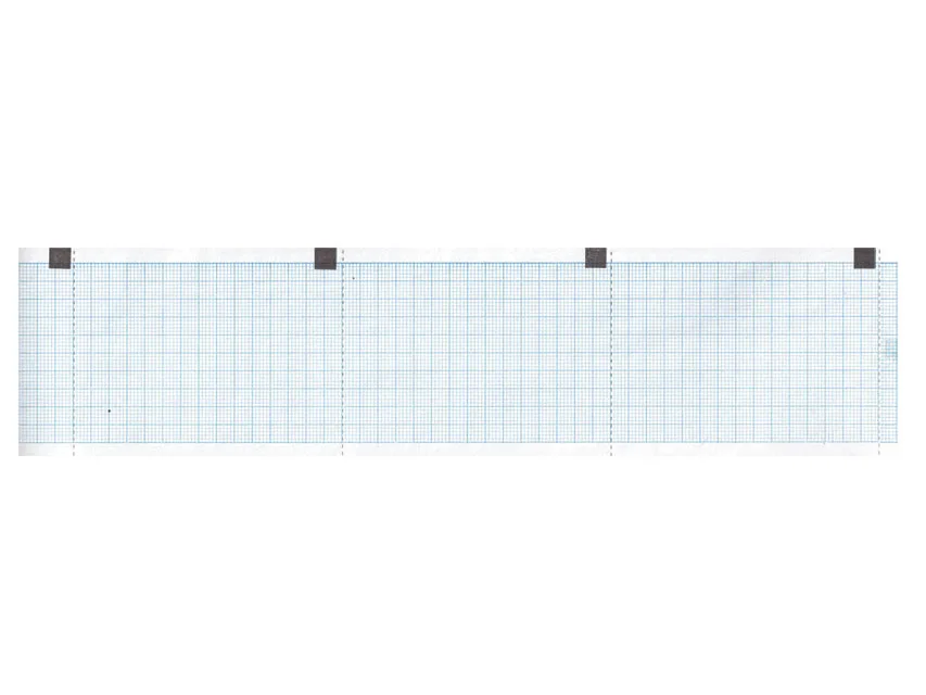 Hârtie termică ECG 60x15 mm x m rol - grilă albastră