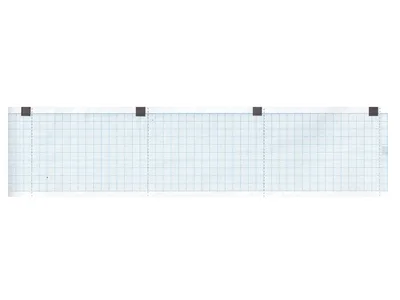 Hârtie termică ECG 60x15 mm x m rol - grilă albastră