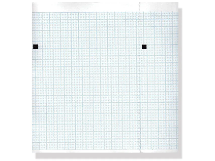 Hârtie termică ECG 210x150mm x200s pachet - grilă albastră