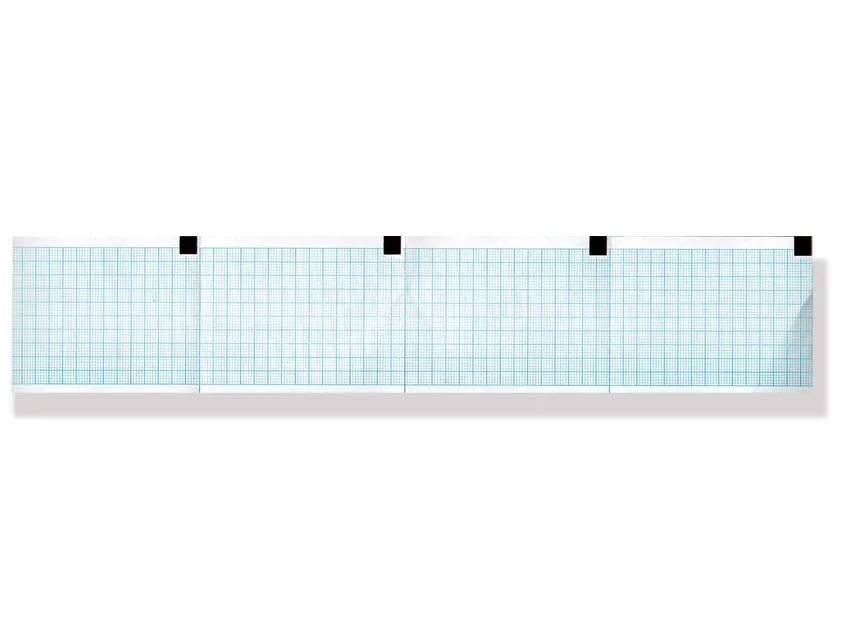 Hârtie termică ECG 60x75mm x250s pachet - grilă albastră