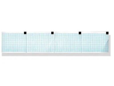Hârtie termică ECG 60x75mm x250s pachet - grilă albastră