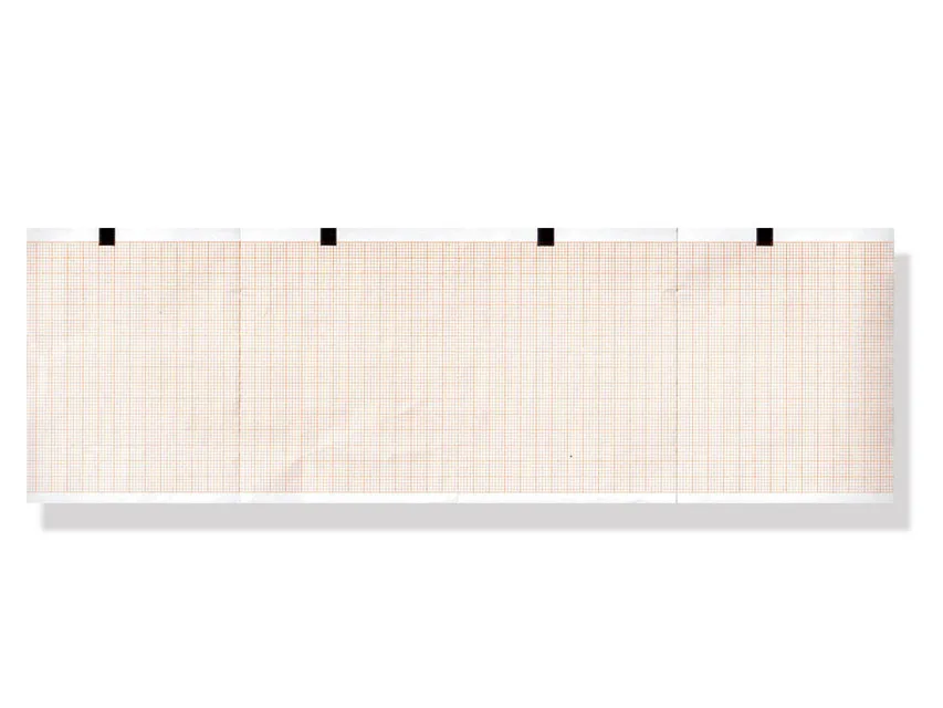 Hârtie termică ECG 90x70mm x400s pachet - grilă portocalie