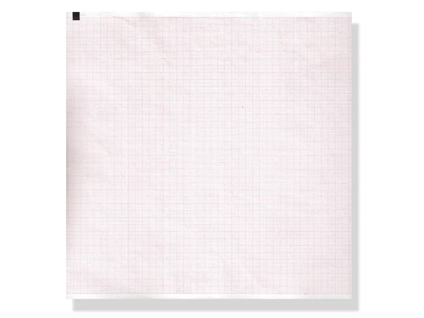 Hârtie termică ECG 210x280mm x215s pachet - grilă portocalie
