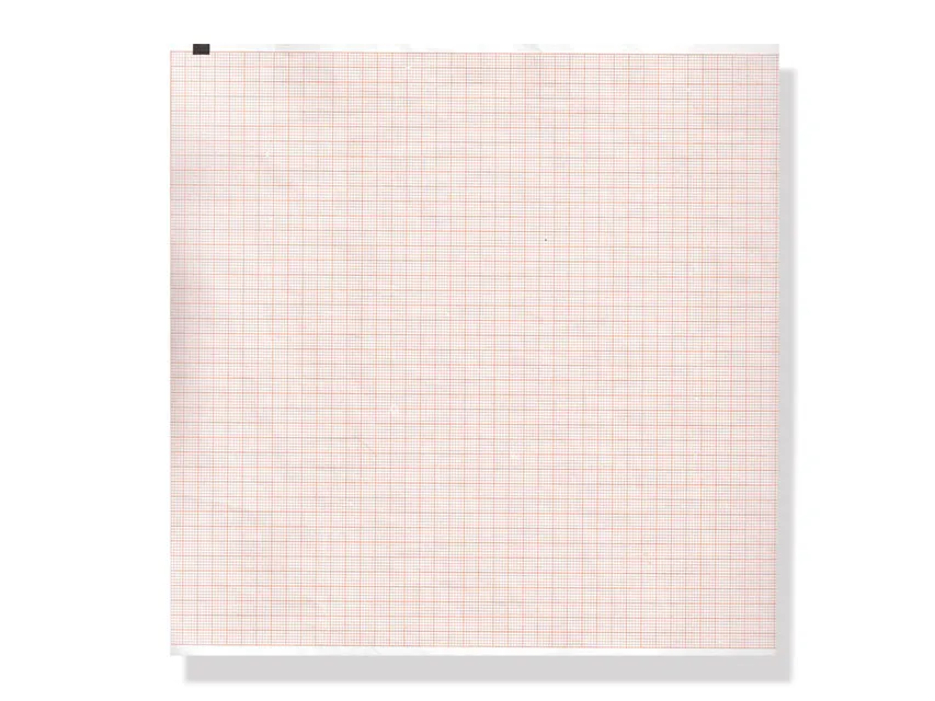 Hârtie termică ECG 210x280mm x200s pack - grilă portocalie