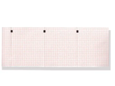 Hârtie termică ECG 112x90mm x200s pachet - grilă roșie