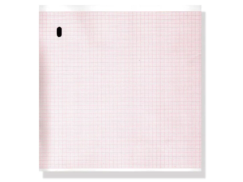 Hârtie termică ECG 215x280mm x300s pachet - grilă portocalie
