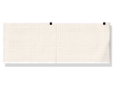 Hârtie termică ECG 110x140mm x200s pachet - grilă portocalie